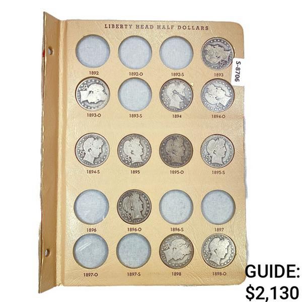 1893-1915 Barber Half Dollar Set [55 Coins]