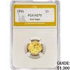 Image 1 : 1995 $5 1/10oz. American Gold Eagle PGA MS70