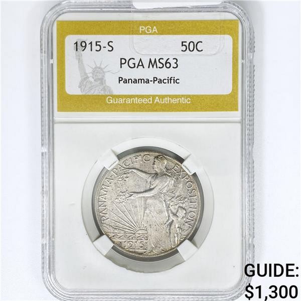 1915-S Panama-Pacific Half Dollar PGA MS63