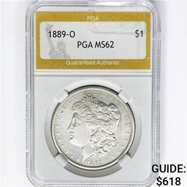 1889-O Morgan Silver Dollar PGA MS62