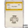 Image 1 : 1833 Capped Bust Dime PGA MS61