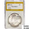 Image 1 : 1878-CC Morgan Silver Dollar PGA MS63+