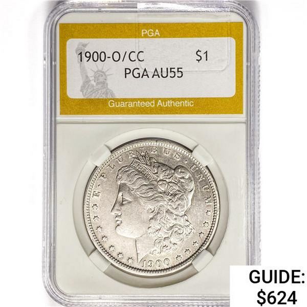 1900-O/CC Morgan Silver Dollar PGA AU55