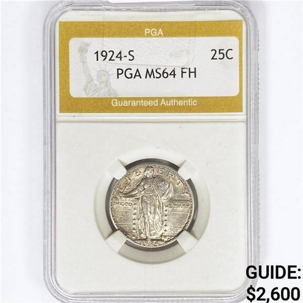 1924-S Standing Liberty Quarter PGA MS64 FH