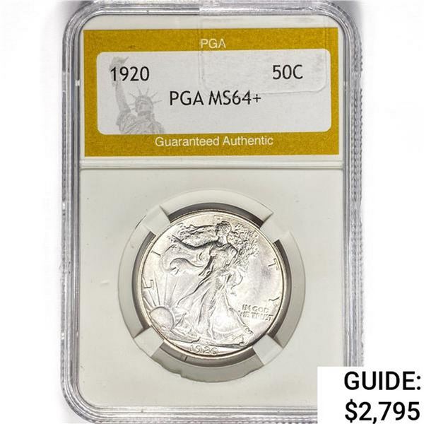 1920 Walking Liberty Half Dollar PGA MS64+