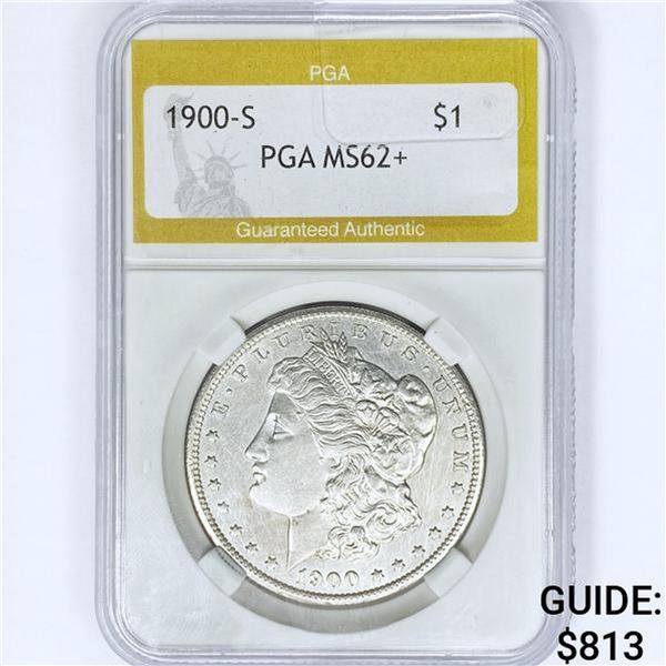 1900-S Morgan Silver Dollar PGA MS62+
