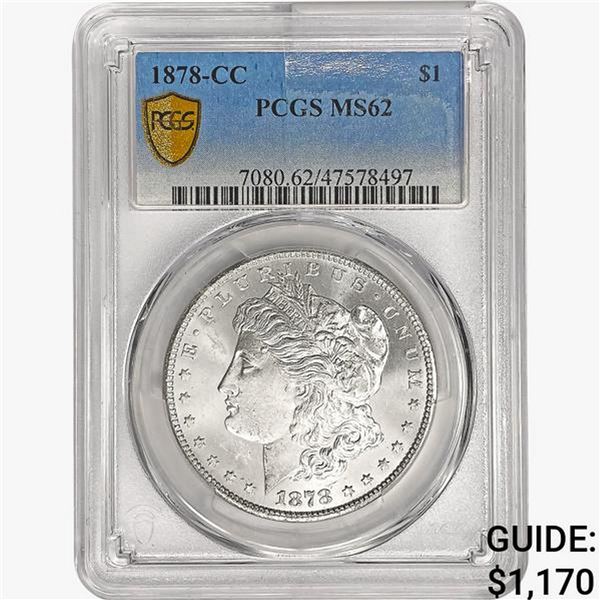 1878-CC Morgan Silver Dollar PCGS MS62