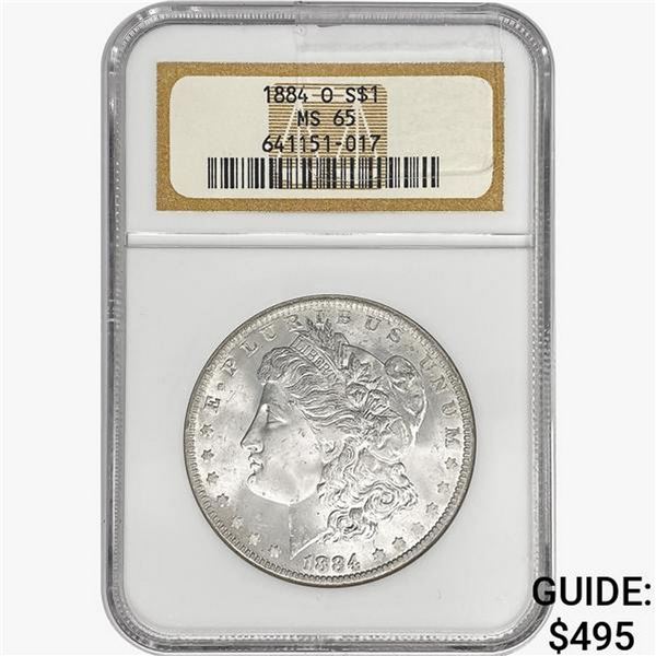 1884-O Morgan Silver Dollar NGC MS65