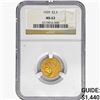 Image 1 : 1929 $2.50 Gold Quarter Eagle NGC MS63