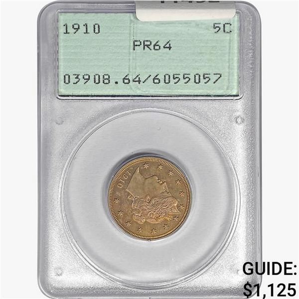 1910 Liberty Victory Nickel PCGS PR64