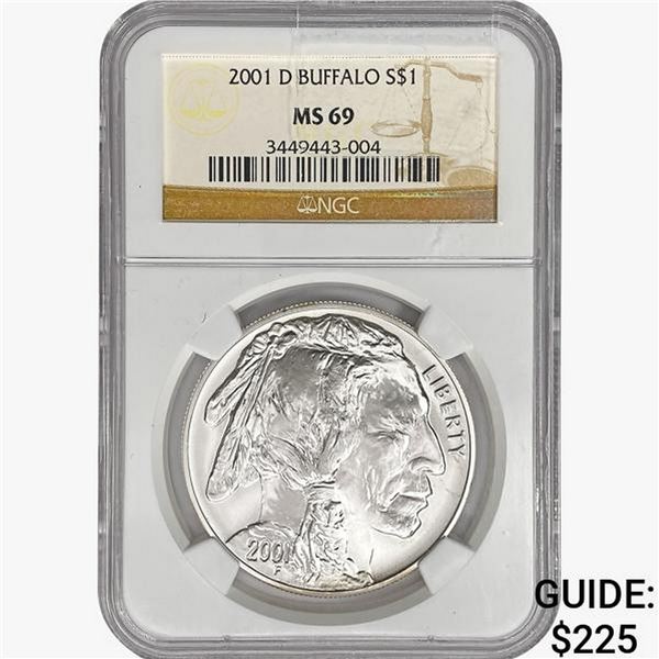 2001-D Buffalo Dollar NGC MS69