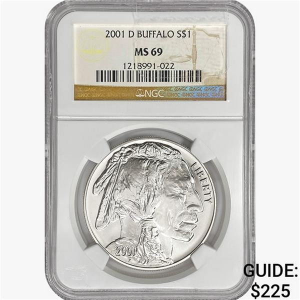 2001-D Buffalo Dollar NGC MS69