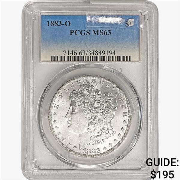 1883-O Morgan Silver Dollar PCGS MS63