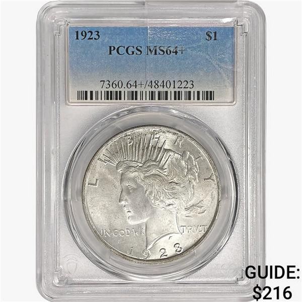 1923 Silver Peace Dollar PCGS MS64+