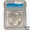 Image 1 : 1922 Silver Peace Dollar ICG MS65