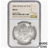 Image 1 : 1878 7TF Morgan Silver Dollar NGC MS61 REV 79