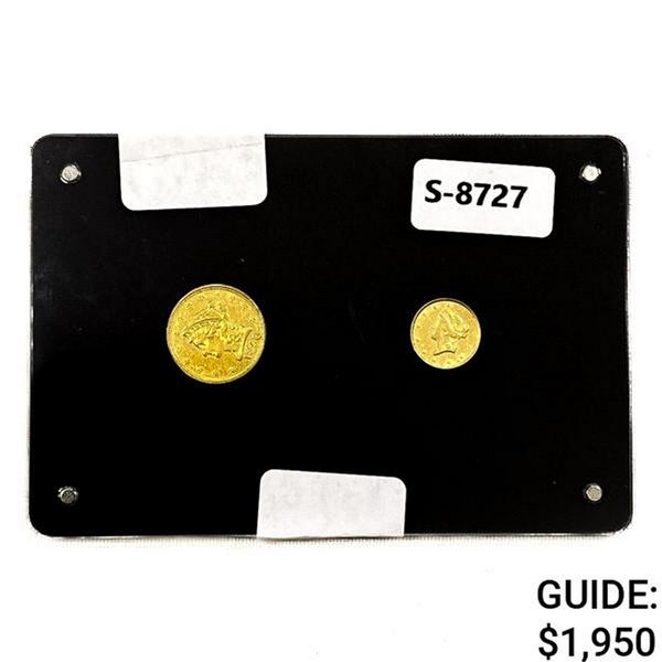 1850-1851 US Gold Coins [2 Coins]