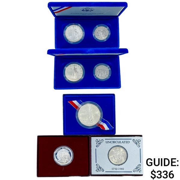 1982-1986 US Silver Proof Mint Sets [7 Coins]