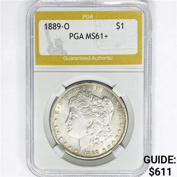 1889-O Morgan Silver Dollar PGA MS61+