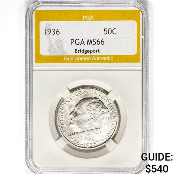 1936 Bridgeport Half Dollar PGA MS66
