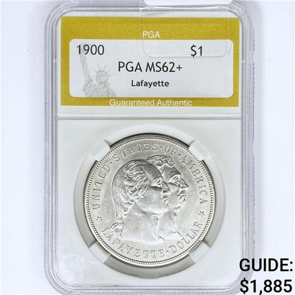 1900 Lafayette Silver Dollar PGA MS62+