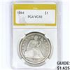 Image 1 : 1864 Seated Liberty Dollar PGA VG10