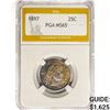 Image 1 : 1897 Barber Quarter PGA MS65