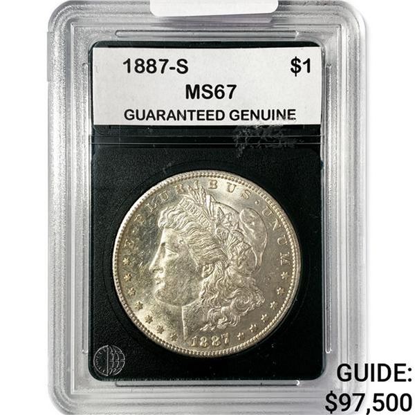 1887-S Morgan Silver Dollar GG MS67