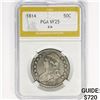 1814 Capped Bust Half Dollar PGA VF25 E/A