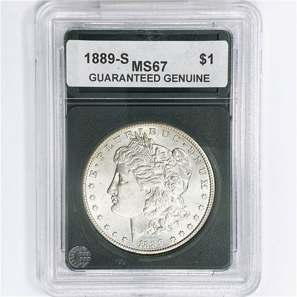 1889-S Morgan Silver Dollar GG MS67