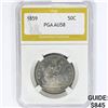 1859 Seated Liberty Half Dollar PGA AU58