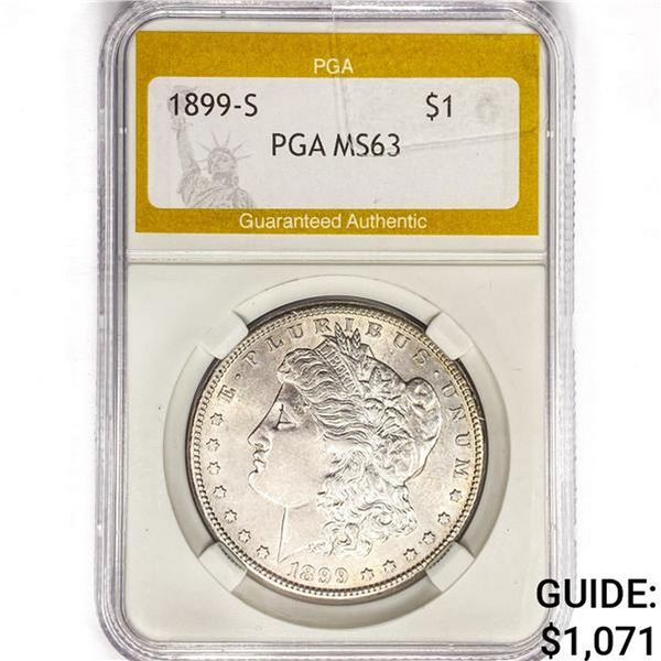 1899-S Morgan Silver Dollar PGA MS63