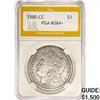 Image 1 : 1880-CC Morgan Silver Dollar PGA MS64+