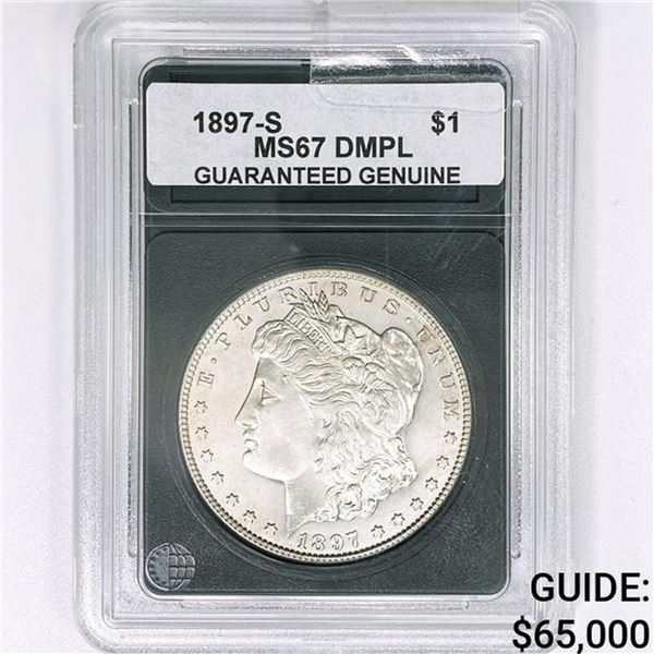 1897-S Morgan Silver Dollar GG MS67 DMPL
