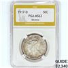 Image 1 : 1917-D Walking Liberty Half Dollar PGA MS63 OBV