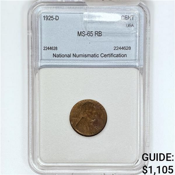 1925-D Wheat Cent NNC MS65 RB