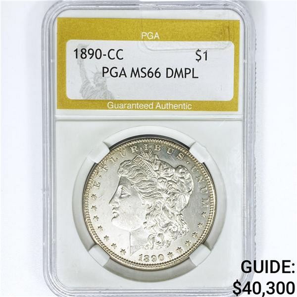 1890-CC Morgan Silver Dollar PGA MS66 DMPL