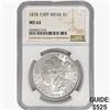 Image 1 : 1878 7/8TF Morgan Silver Dollar NGC MS62 Weak