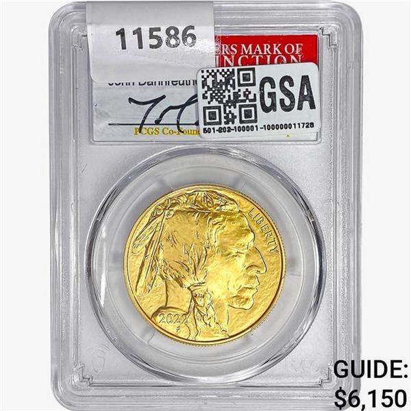 2022 $50 1oz. American Buffalo PCGS MS70