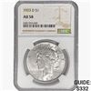 Image 1 : 1923-D Silver Peace Dollar NGC AU58