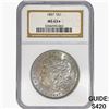 1887 Morgan Silver Dollar NGC MS63*