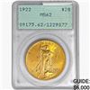Image 1 : 1922 $20 Gold Double Eagle PCGS MS62
