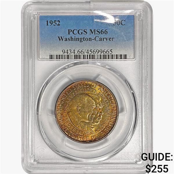 1952 Washington Carver Half Dollar PCGS MS66