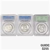 Image 1 : [3] 1952-1959 Franklin Half Dollar PCGS MS64/65