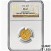Image 1 : 1913 $2.50 Gold Quarter Eagle NGC MS61