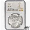 Image 1 : 1934-D Silver Peace Dollar NGC AU58