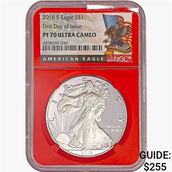 2018-S Silver Eagle NGC PF70 UC