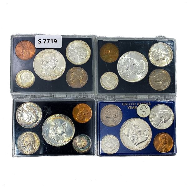 1956-1961 (4 Sets) 1c, 5c,10c, 25c, 50c Set of 5