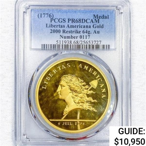 2000 Libertas Americana 64g Gold PCGS PR68 DCAM