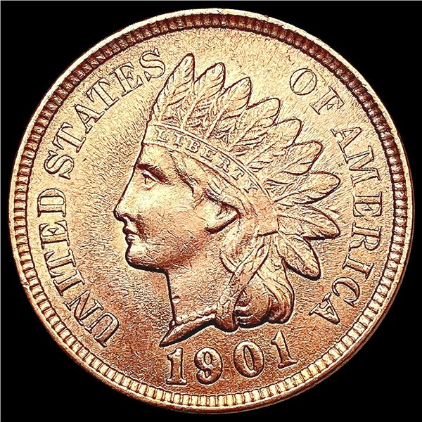 1901 RED Indian Head Cent GEM BU